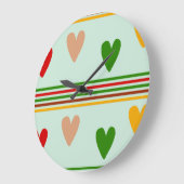 エレガントハート ラージ壁時計 (傾斜)