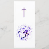 エレガントバイオリッ結婚トのメニューカード メニュー (裏面)