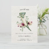 エレガントバイキング結婚式の日付の保存 招待状 (スタンド正面)