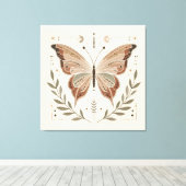 エレガントバタフライキャンバスウォールアート キャンバスプリント (インサイチュ (ウッドフロア))
