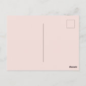 エレガントバチェロレッテランジェリーブライダルシャワー ポストカード (裏面)