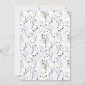 エレガントバプテスマと生誕1年ブルーフラワーズ 招待状 (裏面)