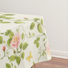 エレガントバラつる植物フローリッシュ テーブルクロス