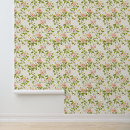 エレガントバラつる植物フローリッシュ 壁紙