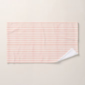 エレガントバラつる植物及びストライプ バスタオルセット (ハンドタオル)