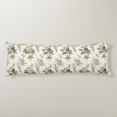 エレガントバラとつる植物パターン ボディピロー (裏面)