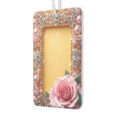 エレガントバラと宝石枠 カーエアーフレッシュナー (左)