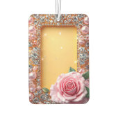 エレガントバラと宝石枠 カーエアーフレッシュナー (裏面)