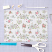 エレガントバラに金ゴールドが刻ま葉れた 薄葉紙 (クラフト)