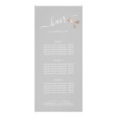 エレガントバラのモダンハサミ金ゴールド ラックカード (正面)