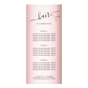 エレガントバラのモダンハサミ金ゴールド ラックカード