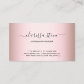 エレガントバラのモダンハサミ金ゴールド ロイヤリティカード (裏面)