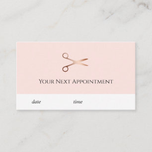 エレガントバラのモダンハサミ金ゴールド 予約カード