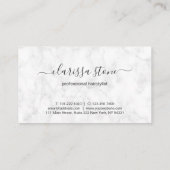 エレガントバラのモダンハサミ金ゴールド 予約カード (裏面)