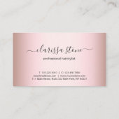 エレガントバラのモダンハサミ金ゴールド 予約カード (裏面)