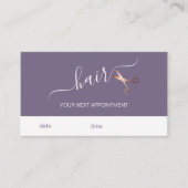 エレガントバラのモダンハサミ金ゴールド 予約カード (正面)