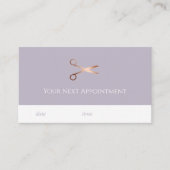 エレガントバラのモダンハサミ金ゴールド 予約カード (正面)