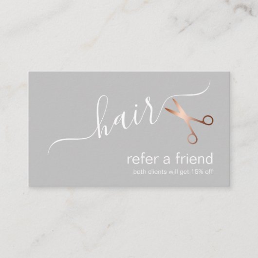 エレガントバラのモダンハサミ金ゴールド 紹介カード (正面)