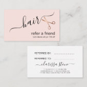 エレガントバラのモダンハサミ金ゴールド 紹介カード (正面/裏面)