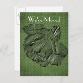 エレガントバラの新しいアドレスフローラアート 案内ポストカード (正面/裏面)