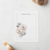 エレガントバラひな形ノートカスタイリッシュード ノートカード (正面/裏面インサイチュ)