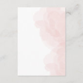 エレガントバラをテーマに結婚した エンクロージャーカード (裏面)