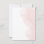 エレガントバラをテーマに結婚した 出欠カード (裏面)