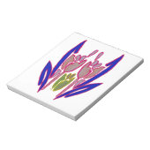 エレガントバラウォーターカラーアートプリント ノートパッド (回転)