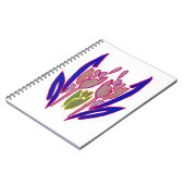 エレガントバラウォーターカラーアートプリント ノートブック (左側)