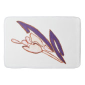 エレガントバラウォーターカラーアートプリント バスマット (正面)