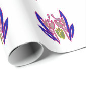 エレガントバラウォーターカラーアートプリント ラッピングペーパー (ロールコーナー)