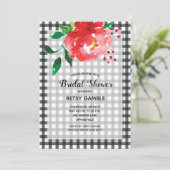 エレガントバラオンジンガムブライダルシャワー 招待状 (スタンド正面)