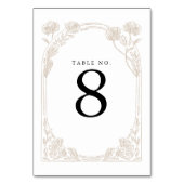 エレガントバラオーチャードガーデントレリス結婚ズ テーブルナンバー (正面)