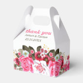 エレガントバラカスタマイズ結婚の フェイバーボックス (裏面サイド)