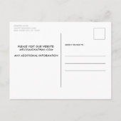 エレガントバラカスタム金ゴールドペットフォトドッグ結婚ズ インビテーションポストカード (裏面)