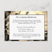 エレガントバラカソリッ結婚クのエンクロージャカード エンクロージャーカード (裏面)