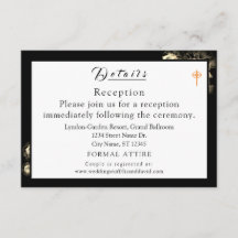 エレガントバラカソリッ結婚クのエンクロージャカード