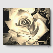 エレガントバラカソリッ結婚クの応答カード ゲストブック (裏面)