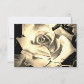 エレガントバラカソリッ結婚クの応答カード 出欠カード (裏面)