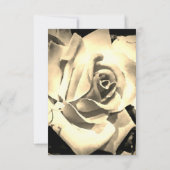 エレガントバラカソリッ結婚クの応答カード 出欠カード (裏面)