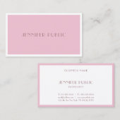 エレガントバラカラーモダンミニマルデザインプレーン 名刺 (正面/裏面)