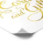 エレガントバラカードとギフトのサイン(8 x 10) ポスター (角)