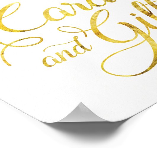 エレガントバラカードとギフトのサイン(8 x 10) ポスター (角)