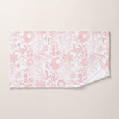 エレガントバラガーリー金ゴールドの花の形状パターン バスタオルセット (ハンドタオル)