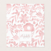 エレガントバラガーリー金ゴールドの花の形状パターン 名刺 (外部フラット)