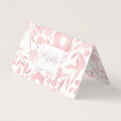 エレガントバラガーリー金ゴールドの花の形状パターン 名刺 (正面)