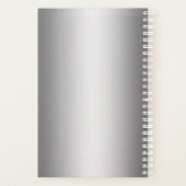 エレガントバラガーリー金ゴールドグリッター銀ヤシメイクアップ プランナー手帳 (裏面)