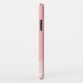 エレガントバラガーリー金ゴールドグリッター&パステルピンク Case-Mate iPhoneケース (裏面/右)