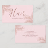 エレガントバラガーリー金ゴールドグリッター 名刺 (正面/裏面)