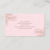 エレガントバラガーリー金ゴールドグリッター 名刺 (裏面)